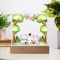 Acrylic Square Night light Personalized gift for your Children's, Son, Daughter, New Baby, Table Lamp, Birthday day gift for Son and Daughter