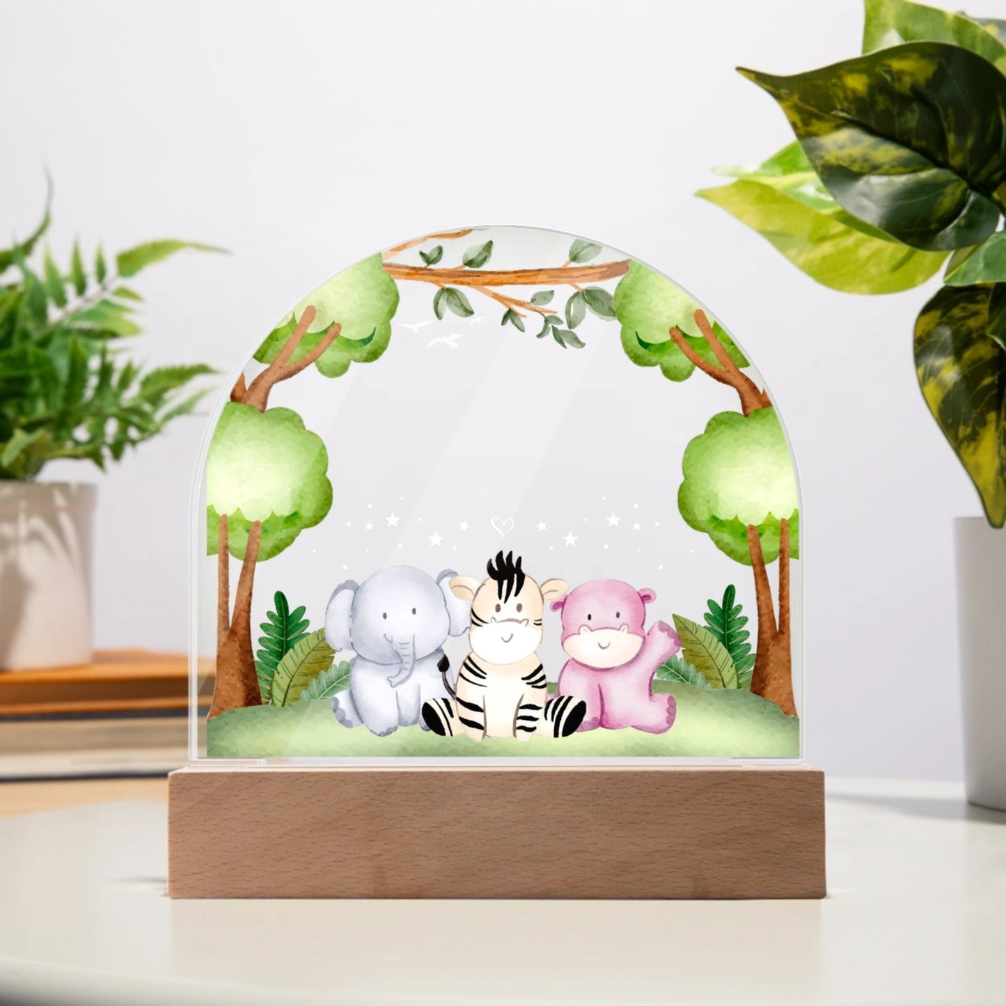 Acrylic Dome Night light personalized gift for your Children's, Son, Daughter, Table Lamp, Birthday day gift for Son and Daughter