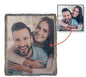Heirloom Photo Woven Blanket, Personalised blanket gift for Wife, Girlfriend, Soulmate, Birthday, Anniversary and Valentine's day gift.
