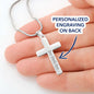 Personalized Stainless Steel Cross NecklacePersonalized Stainless Steel Cross Necklace