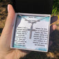 Personalized Stainless Steel Cross NecklacePersonalized Stainless Steel Cross Necklace