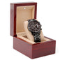 Customize Engraved Black Chronograph WatchCustomize Engraved Black Chronograph Watch