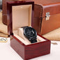 Customize Engraved Black Chronograph WatchCustomize Engraved Black Chronograph Watch