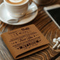 To My Beloved Dad Leather Wallet