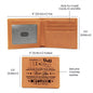 To My Beloved Dad Leather Wallet