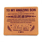 To My Amazing Son Leather wallet