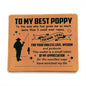 To My Best Poppy Leather Wallet