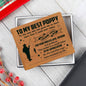 To My Best Poppy Leather Wallet