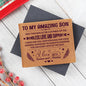 To My Amazing Son Leather wallet