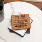 To My Beloved Dad Leather Wallet