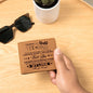 To My Beloved Dad Leather Wallet