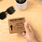 To My Best Poppy Leather Wallet
