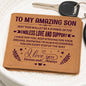 To My Amazing Son Leather wallet