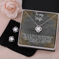 To My Wife - Love Knot Earring & Necklace SetWife - Love Knot Earring & Necklace Set