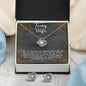 To My Wife - Love Knot Earring & Necklace SetWife - Love Knot Earring & Necklace Set
