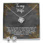 To My Wife - Love Knot Earring & Necklace SetWife - Love Knot Earring & Necklace Set