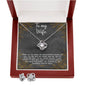 To My Wife - Love Knot Earring & Necklace SetWife - Love Knot Earring & Necklace Set