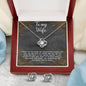 To My Wife - Love Knot Earring & Necklace SetWife - Love Knot Earring & Necklace Set