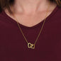 Interlocking Hearts Necklace To My Beautiful MumInterlocking Hearts Necklace