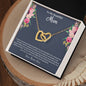 Interlocking Hearts Necklace To My Beautiful MumInterlocking Hearts Necklace