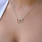 Interlocking Hearts Necklace To My Beautiful MumInterlocking Hearts Necklace