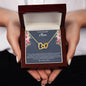 Interlocking Hearts Necklace To My Beautiful MumInterlocking Hearts Necklace