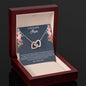 Interlocking Hearts Necklace To My Beautiful MumInterlocking Hearts Necklace