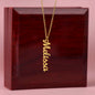Vertical Name NecklaceVertical