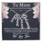 To Mum - Multi Vertical Name NecklaceMum - Multi Vertical