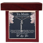To Mum - Multi Vertical Name NecklaceMum - Multi Vertical