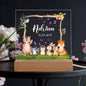 Acrylic Square Night light Personalized gift for your Children's, Son, Daughter, New Baby, Table Lamp, Birthday day gift for Son and Daughter