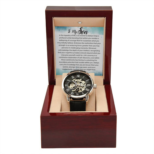 Men's Openwork Watch - To my SonOpenwork Watch -