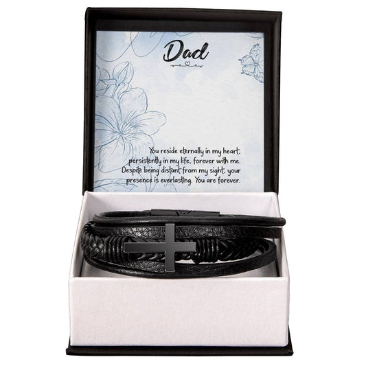 To Dad Men's Cross BraceletDad Men'